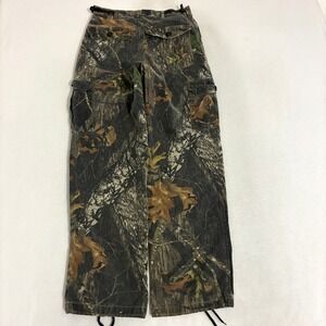 Mossy Oak Break Up Camo Cargo Pants Mens Size S (29x30) Gorpcore Outdoor